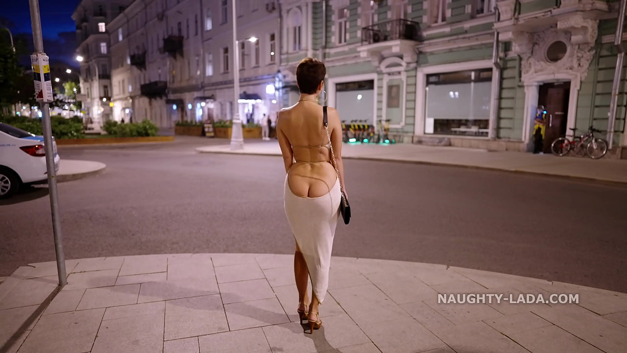 Naughty Lada wears frivolous dress in public