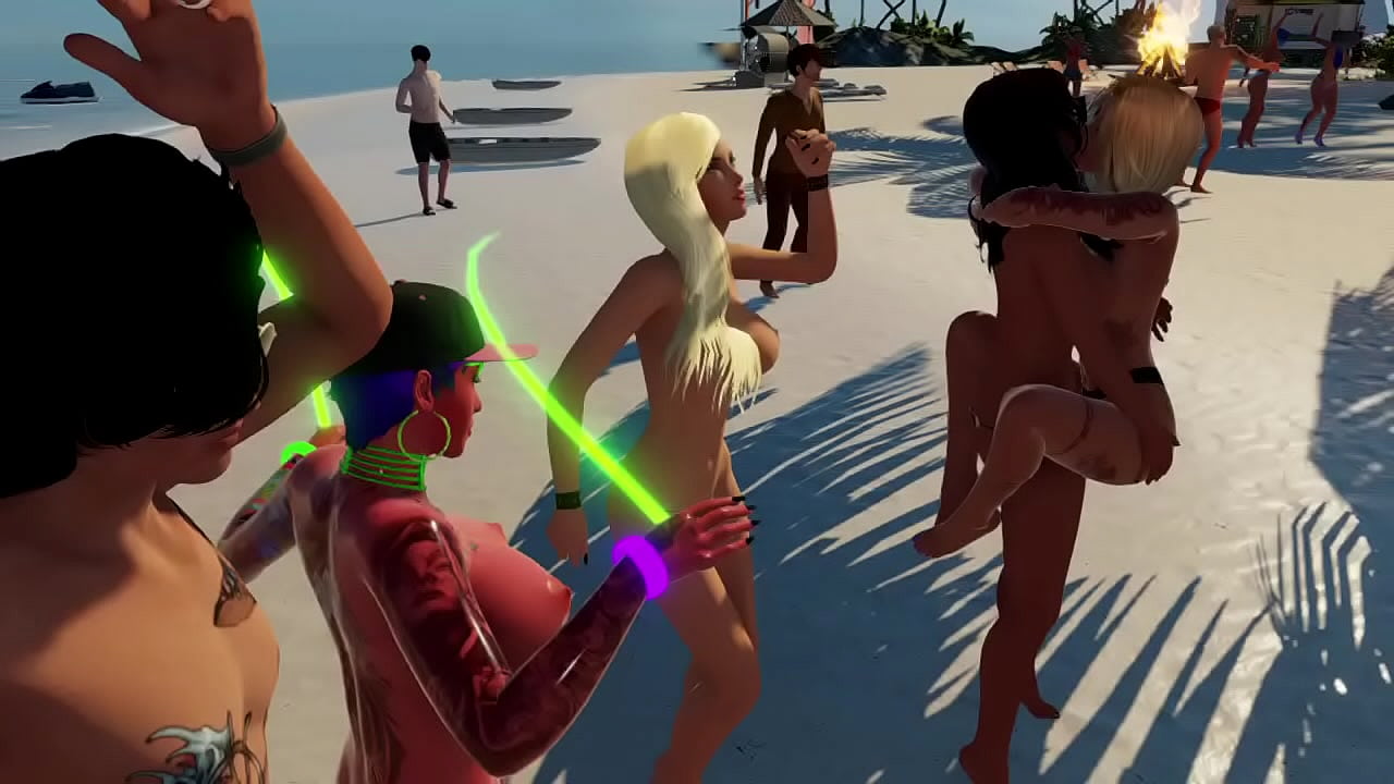 Topless beach party makes a great trip for Sandy.