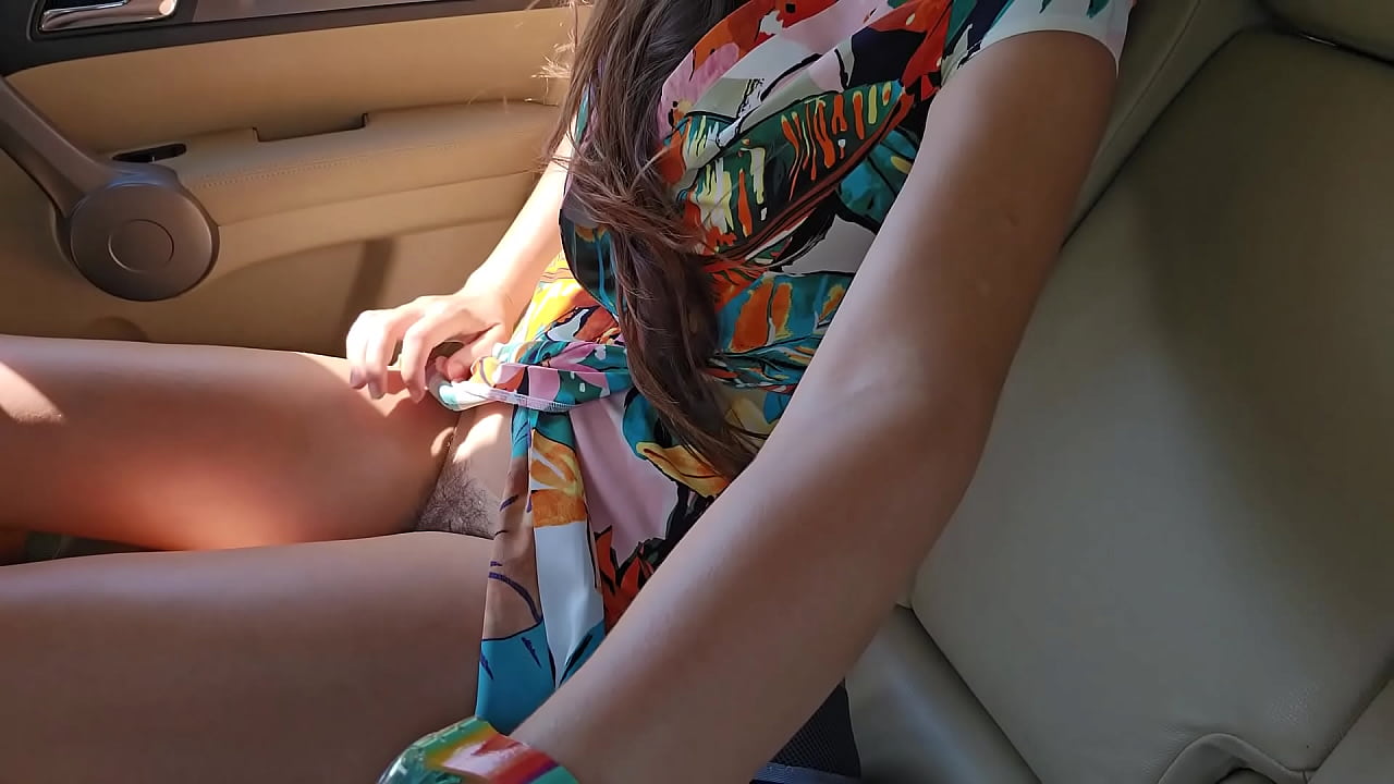 No Panties PUBLIC MASTURBATION in Uber TAXI