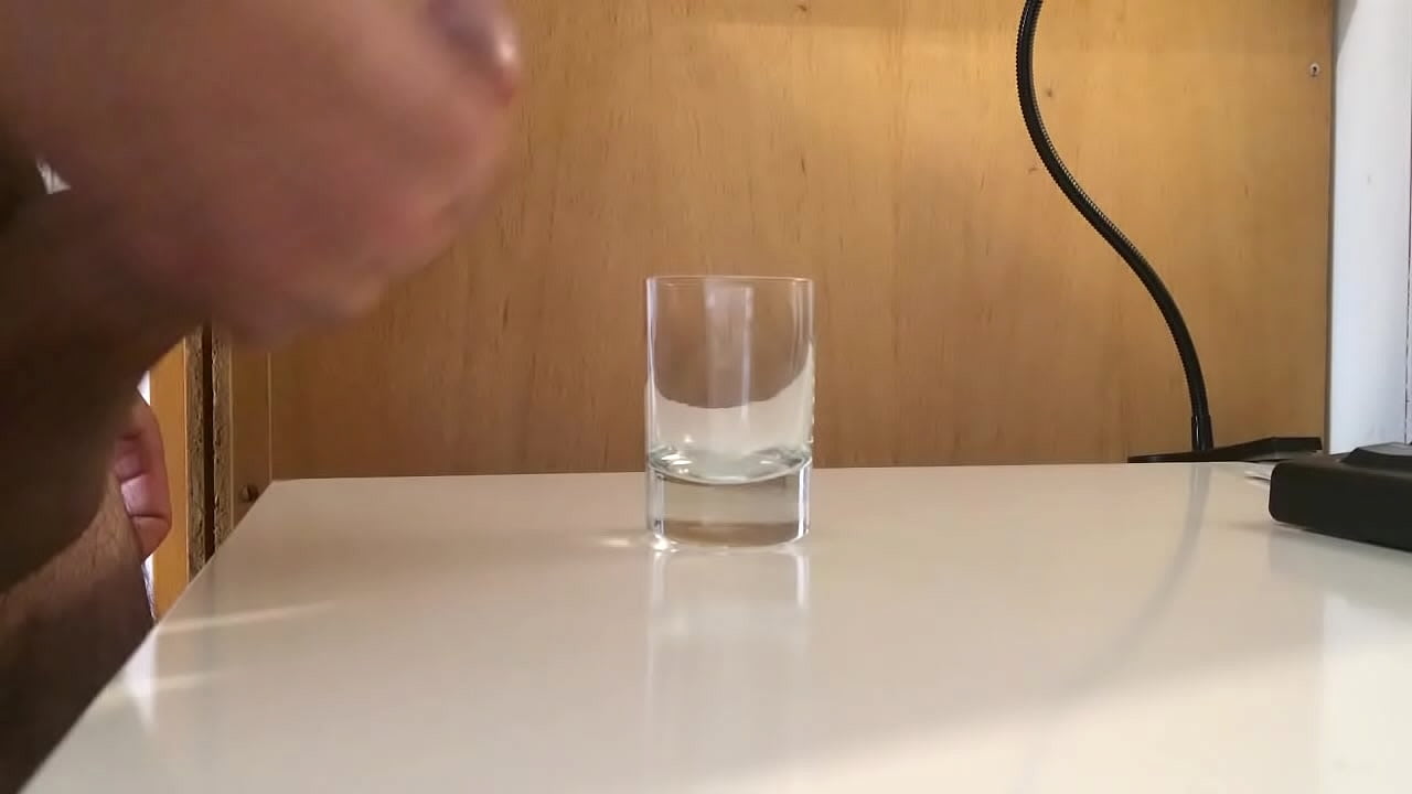 Cum in a glass