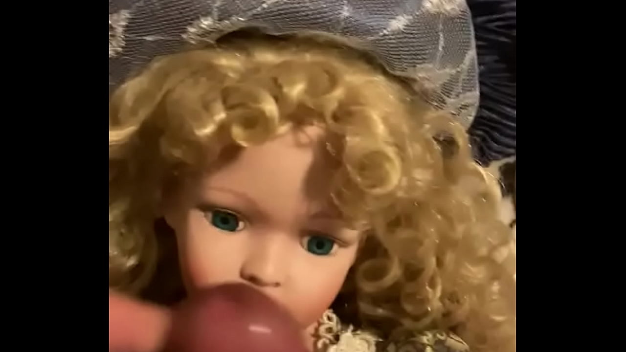 Another cumshot on a antique doll