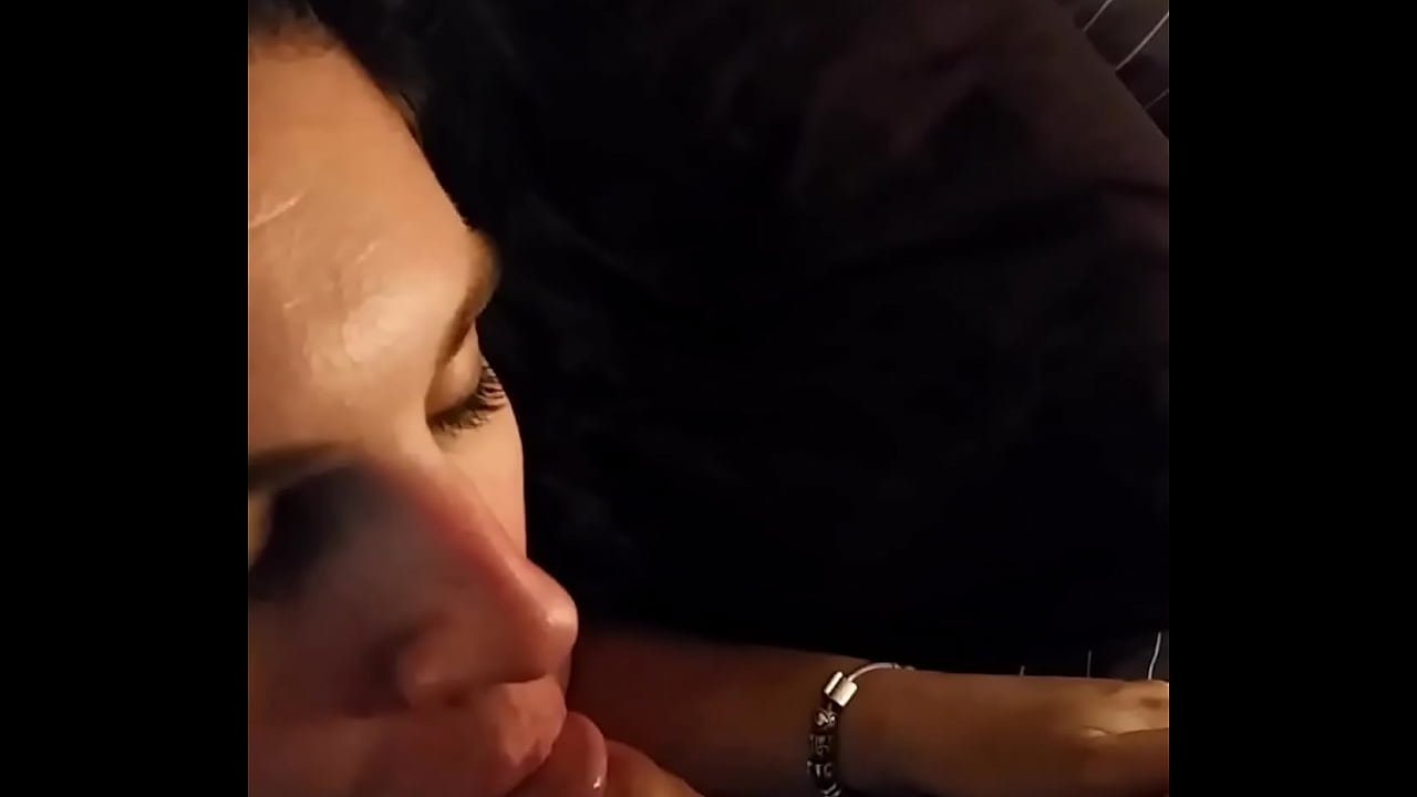 Blowjob deep down girlfriends throat