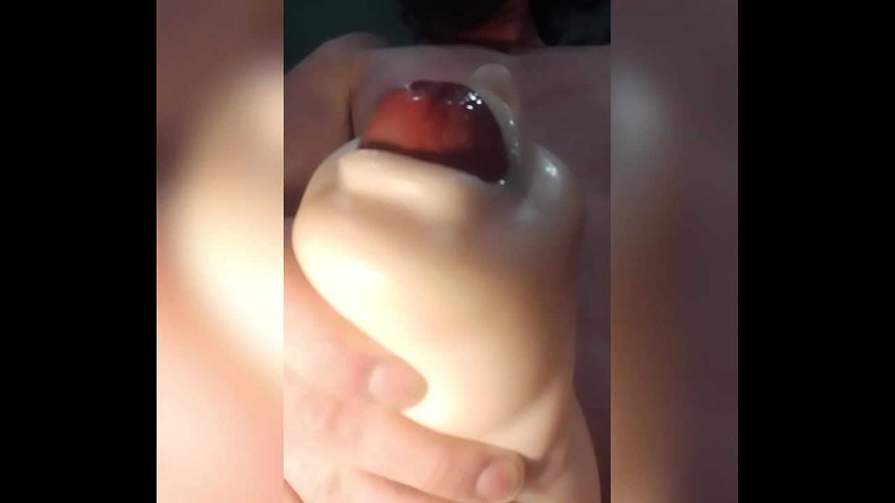 Deepthroat with my new toy and cumming like crazy watch if you like cum.