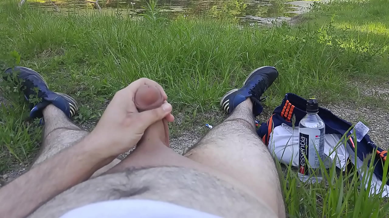 Masturbating in nature trial