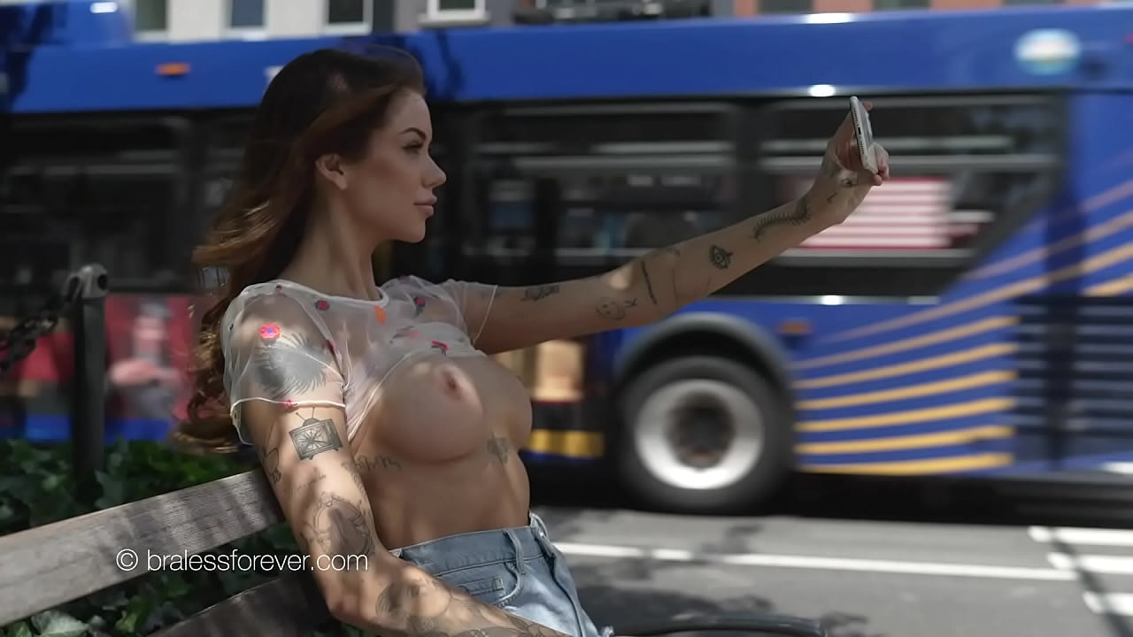 She got topless in the streets and flashed everyone!