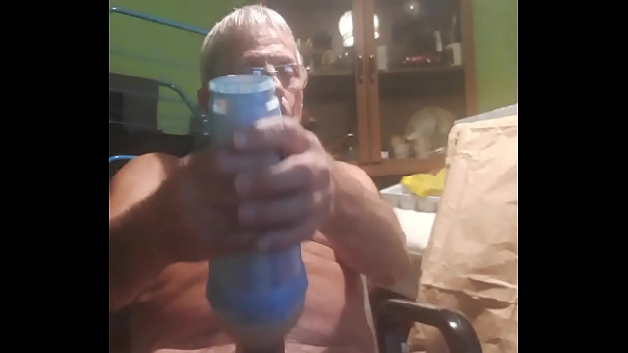 Daddy fucks his fleshlight