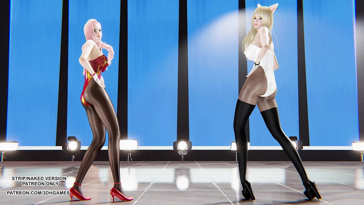 [MMD] HyunA - Lip & Hip Ahri Seraphine BunnyGirl Sexy Hot Dance