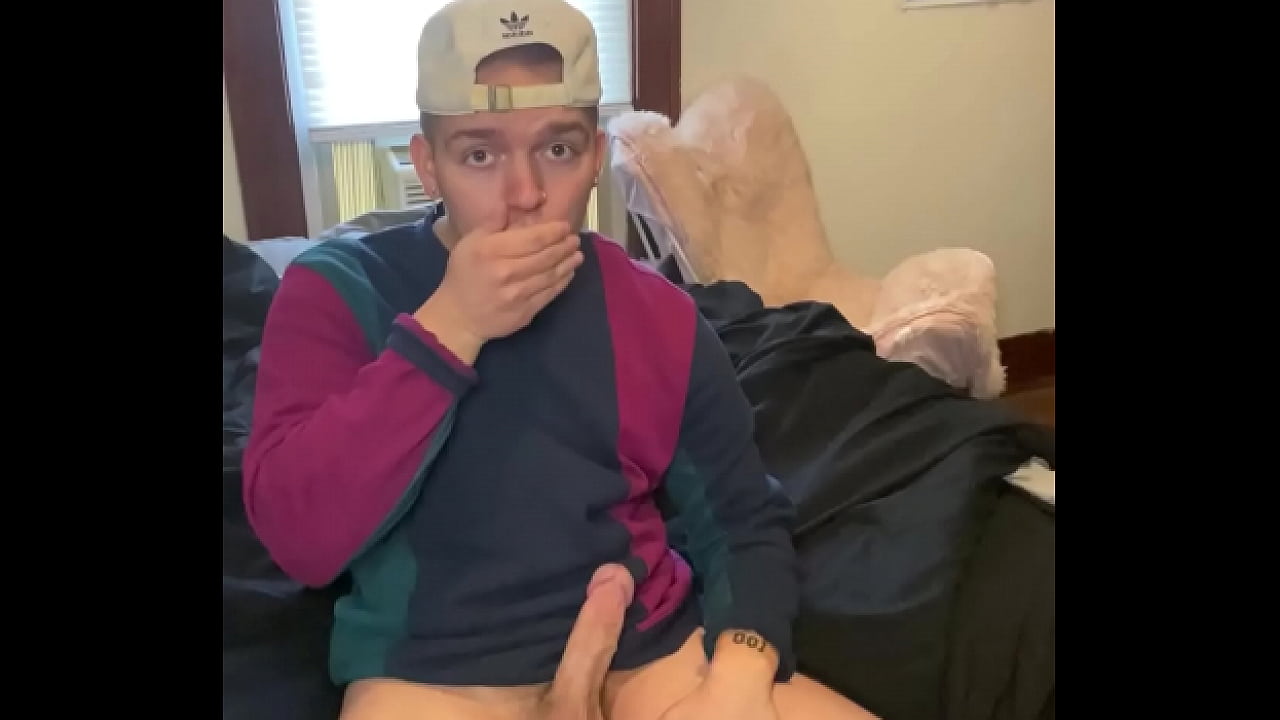 Hot Guy Fucks His Toy While His Girl Isn't Home