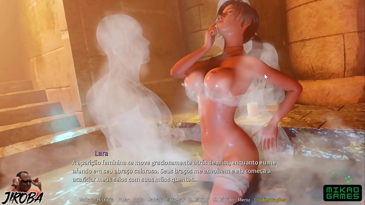 Jogo parodia de Lara Croft - Encontrei a pedra magica e sexual