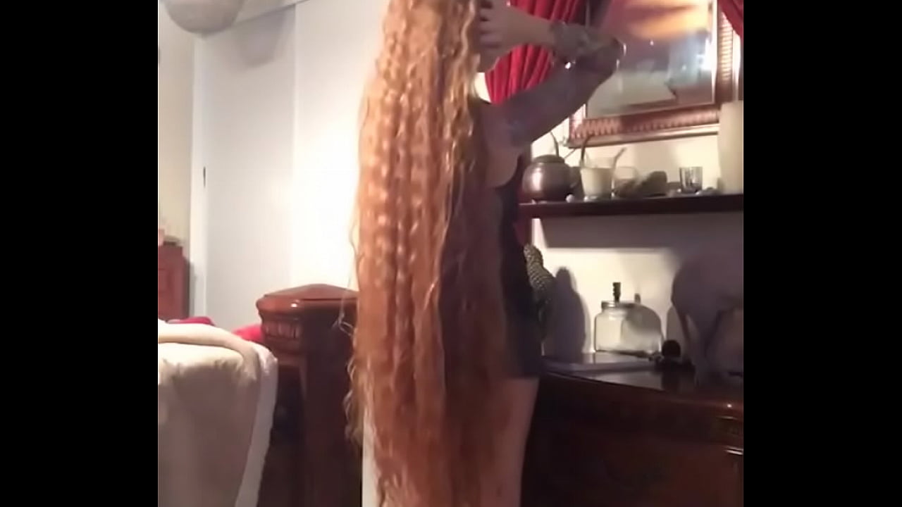 Hot long hair babe