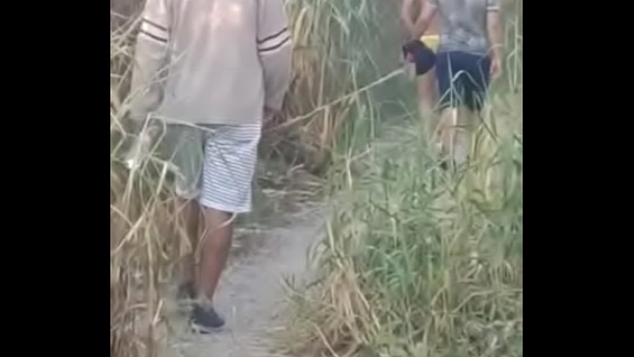 Pelado na mata floresta Brasil