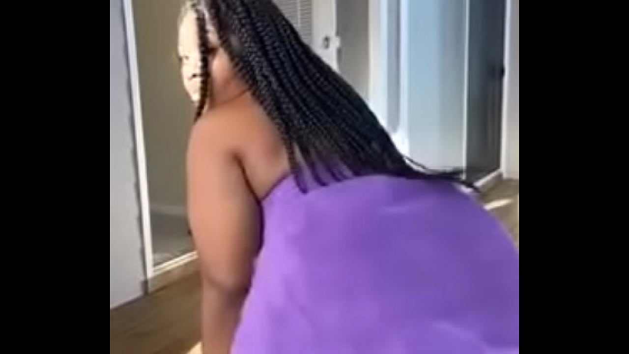 Bounce ass dancing with a towel only