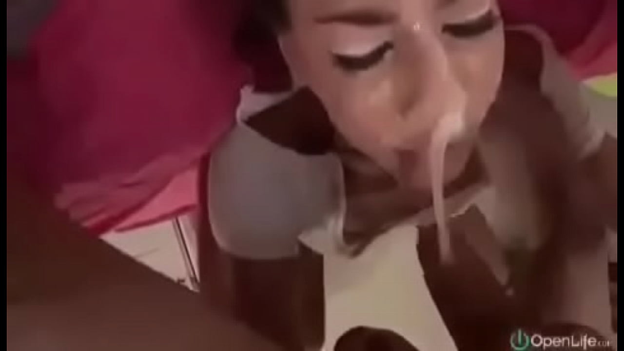 Cum whore gets face fucked