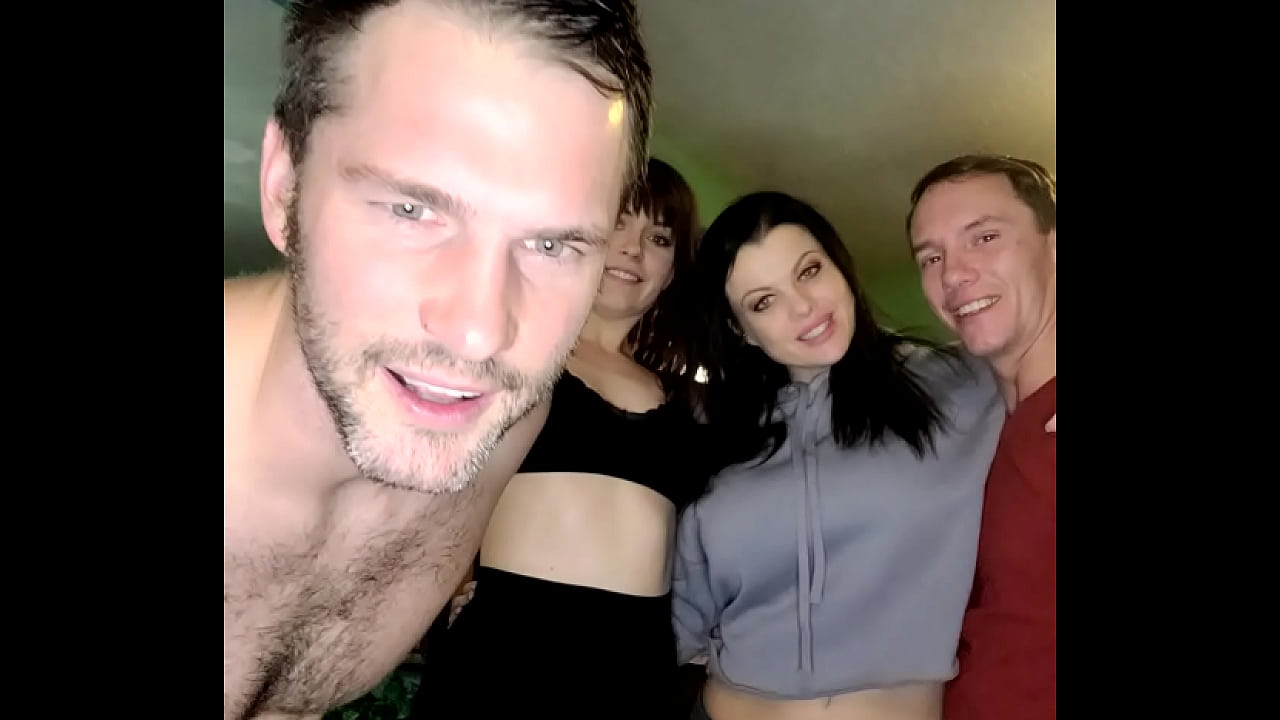 Swinger Foursome with Big Ass Hot Wives