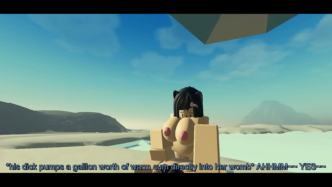 Sexy time with my catgirl best friend on a Beach Condo in Roblox game