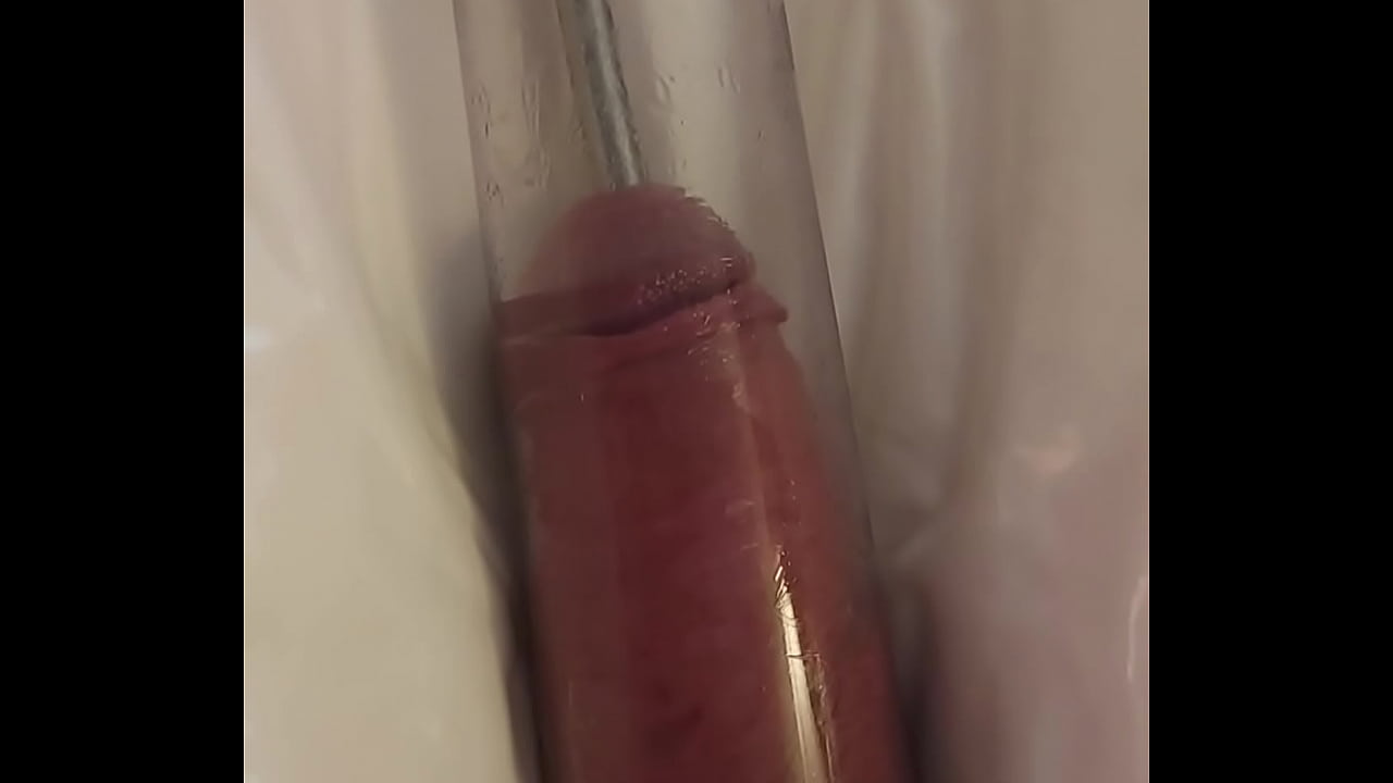 Pumping my cock for larger sounding rod insertion