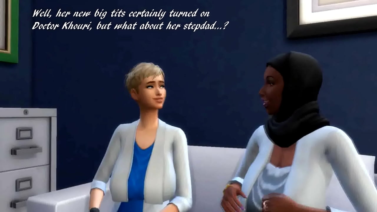 SIMS 4: A teen gets breast enhancement surgery to entice her stepfather