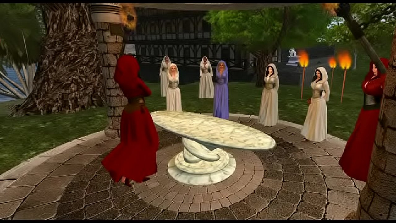 The Novice performs her induction 'ritual'