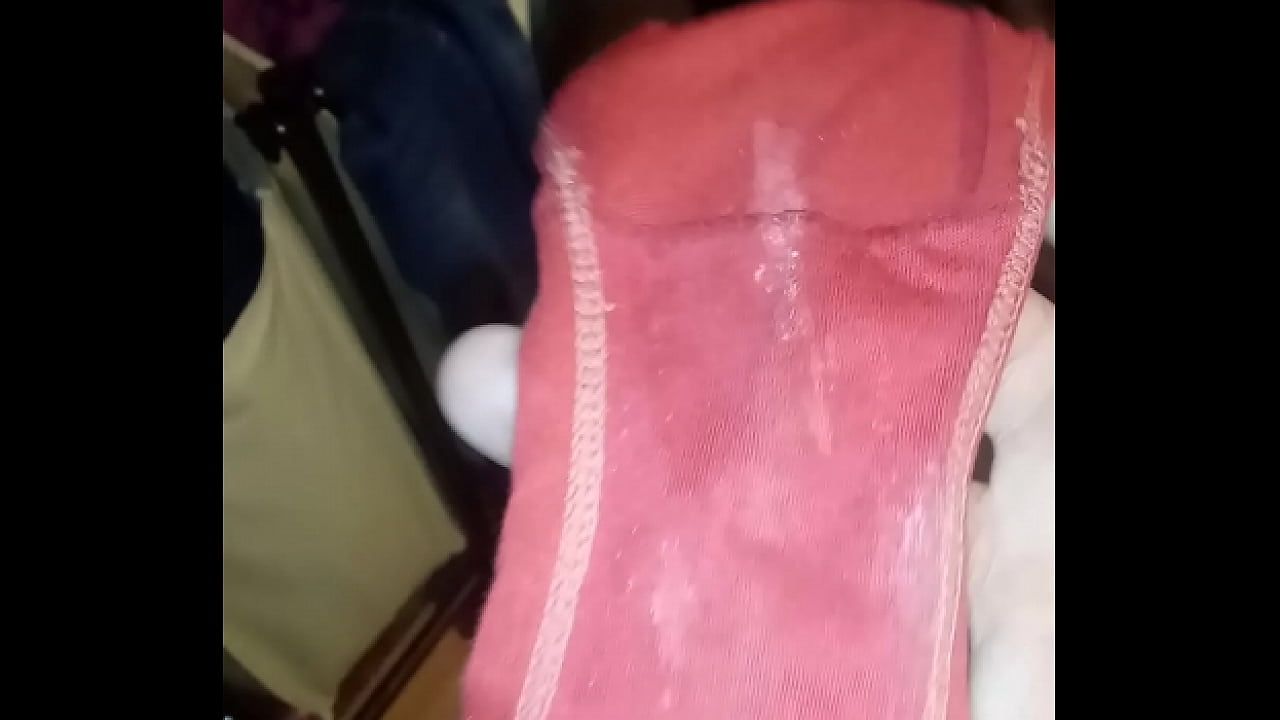 Sniffing panties wet pussy