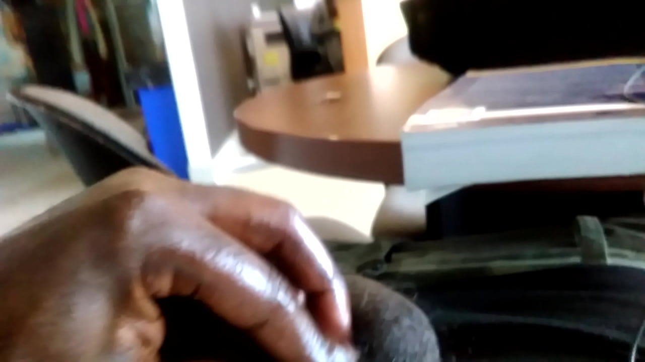 Huge black dick flashing in public