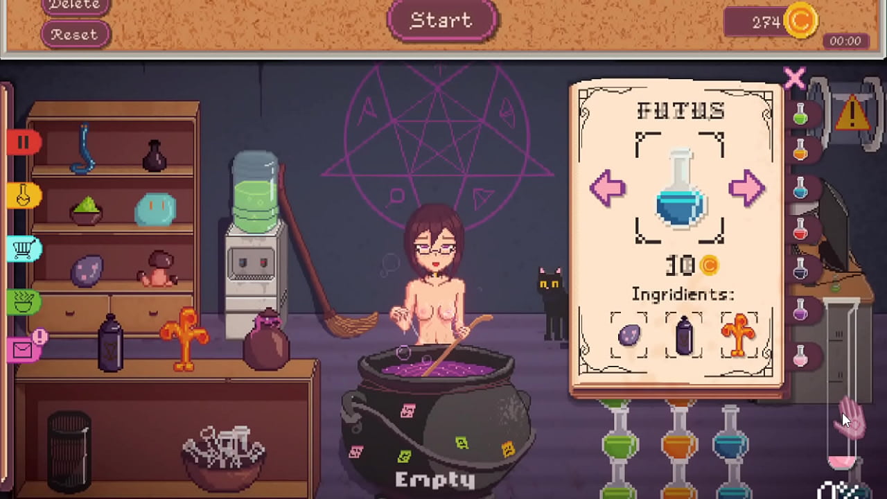 Part Time Witch hentai game gameplay pixelart