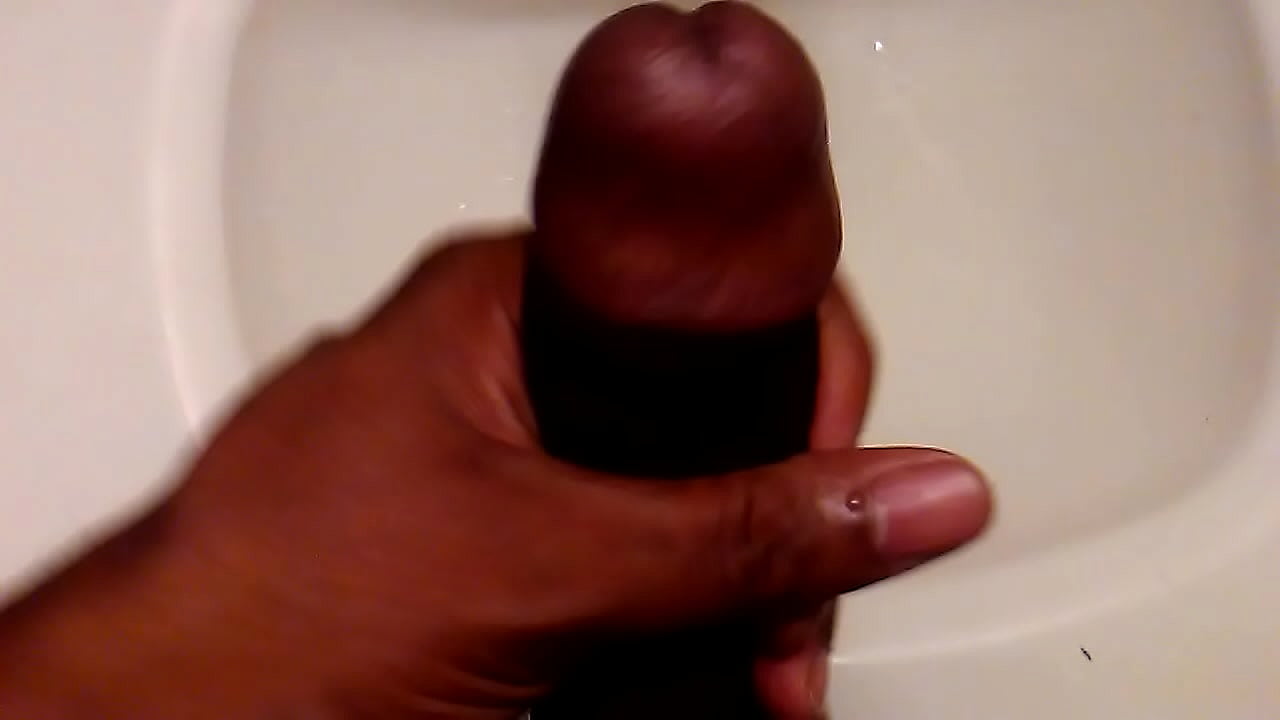 Messing around with my dick by sink before shower for the ladies