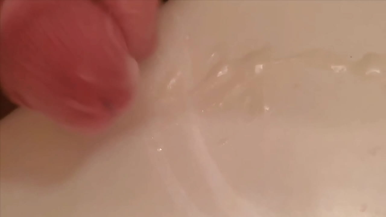 Slow motion cum shot