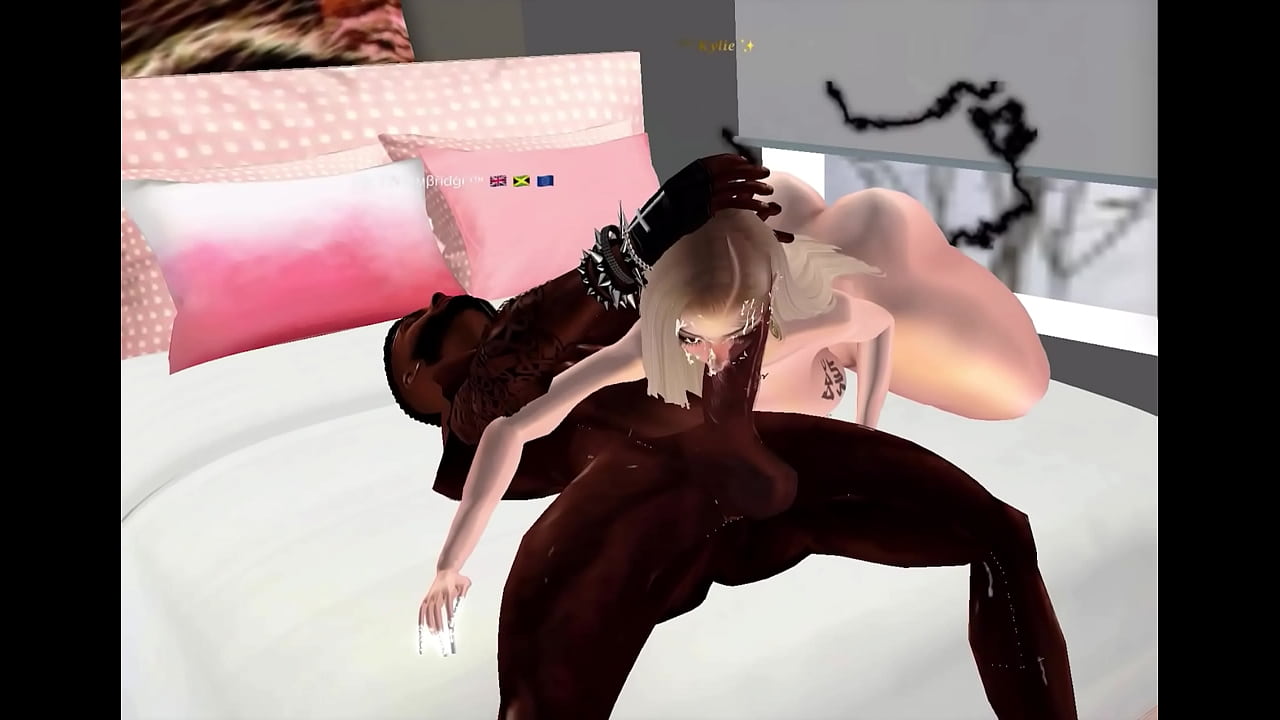 Imvu | Penetrated white pussy by black bull