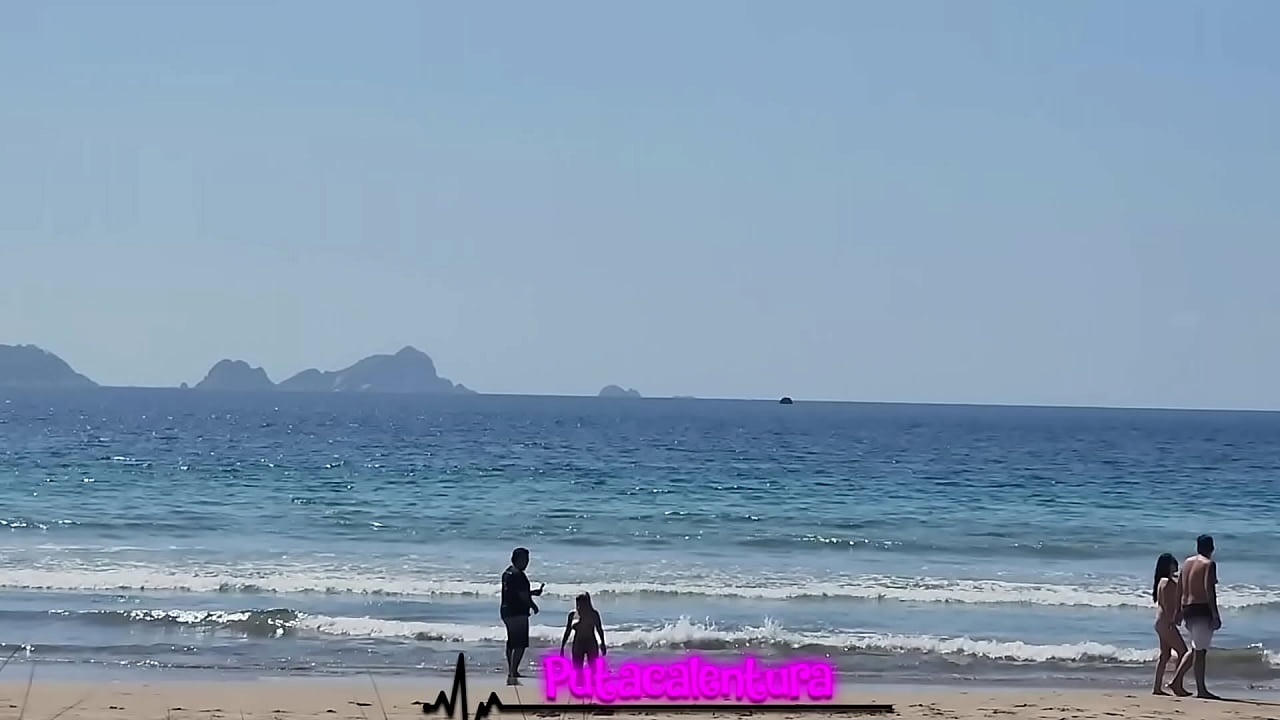 De escapada por paradisiaca playa no nos importó la gente y damos rienda suelta a nuestros instintos carnales