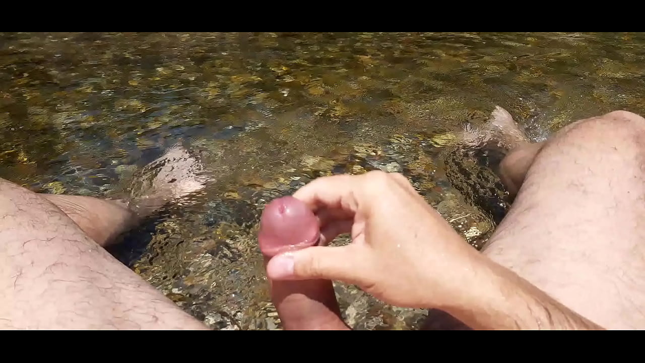 Cumming at the public beach