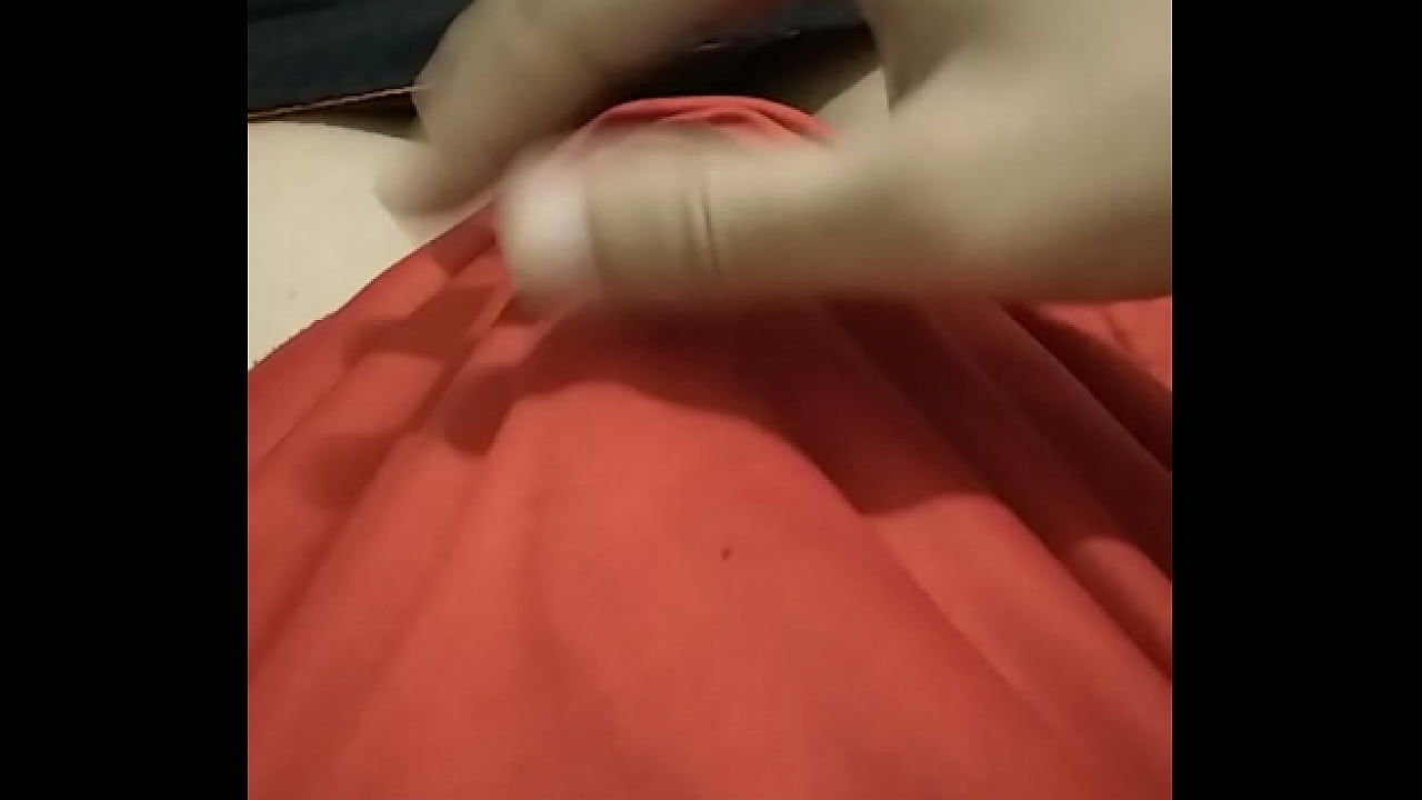 Asian guy playing with dick