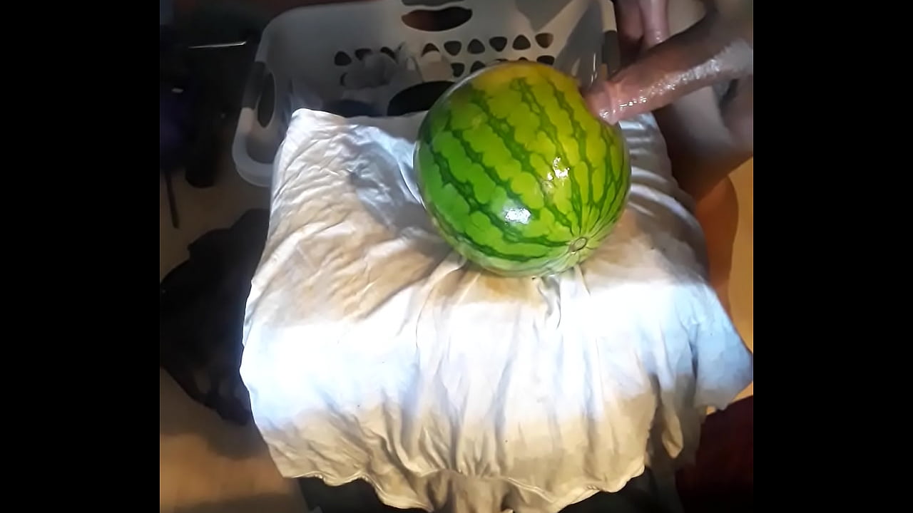 another fine watermelon masturbation session ending in complete satisfaction