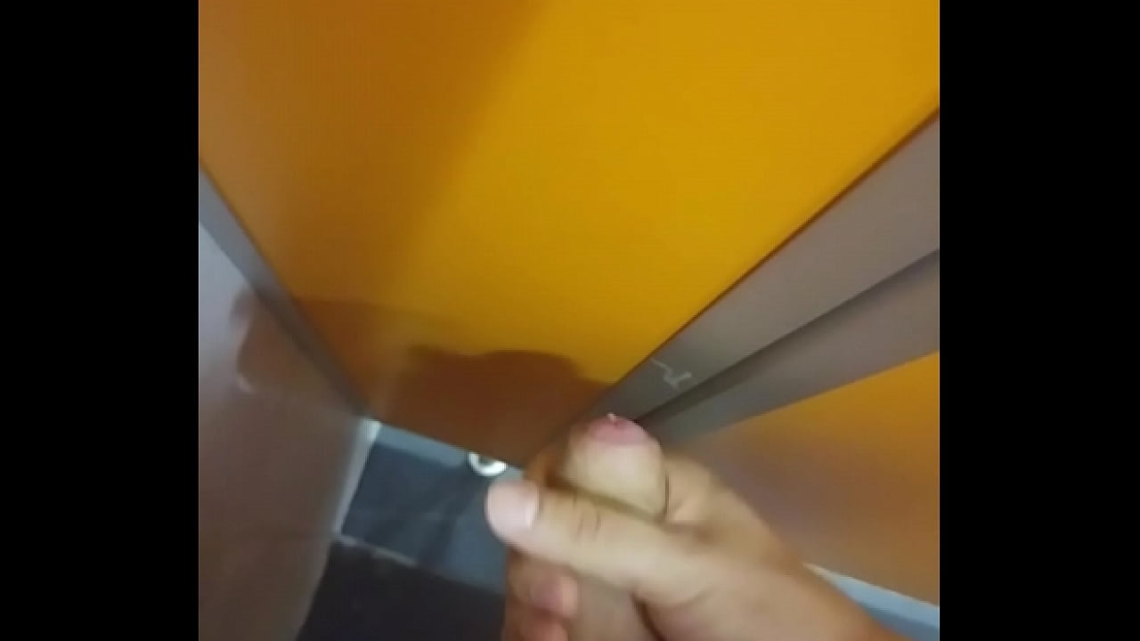 Big cum in public toilet