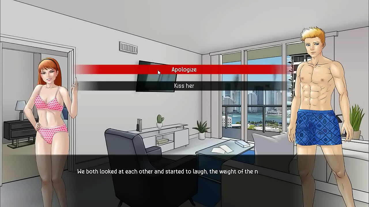 Cute woman has sex in an apartment in Zb.complex erotic hentai gameplay