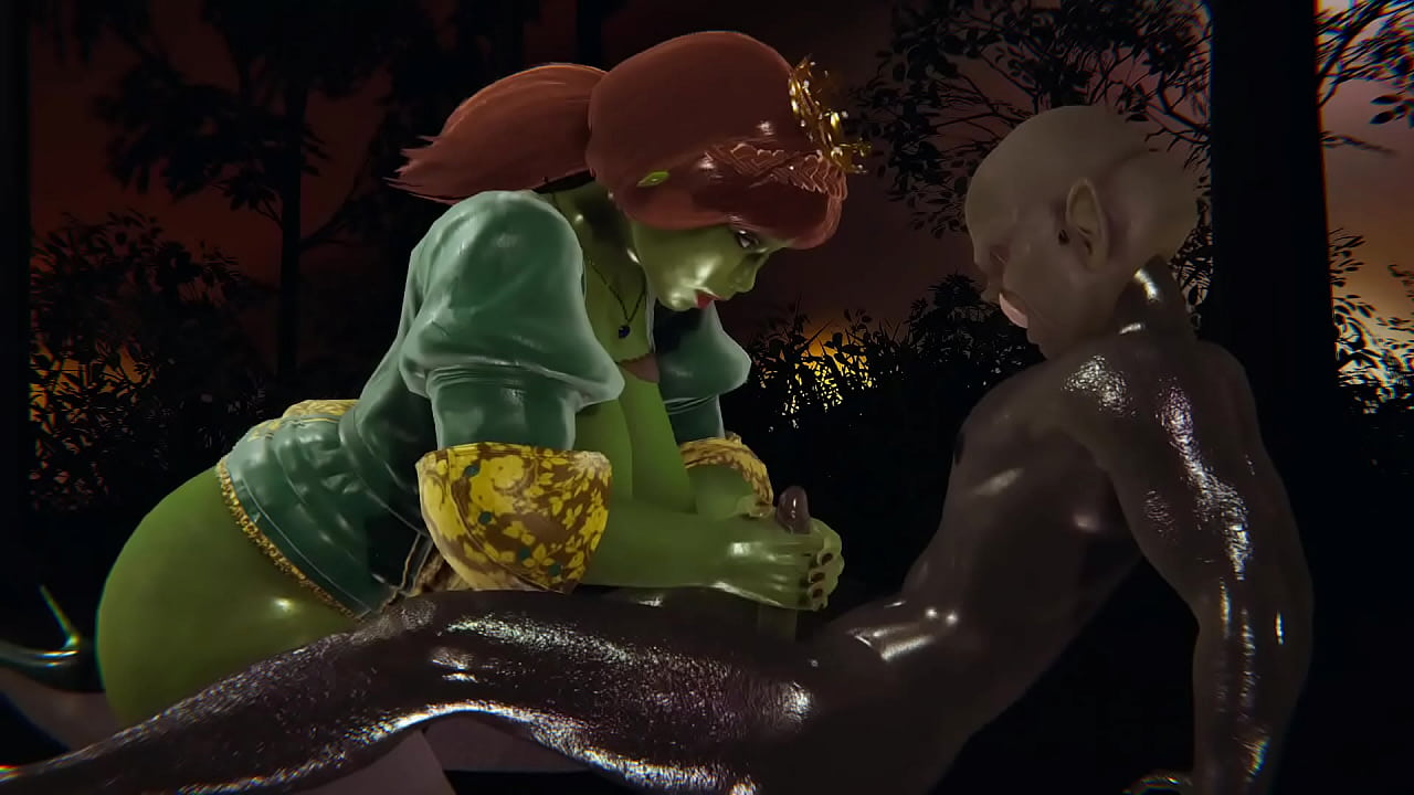 Thicc Fiona from Shrek - Handjob, titjob and creampie - 3D Animation