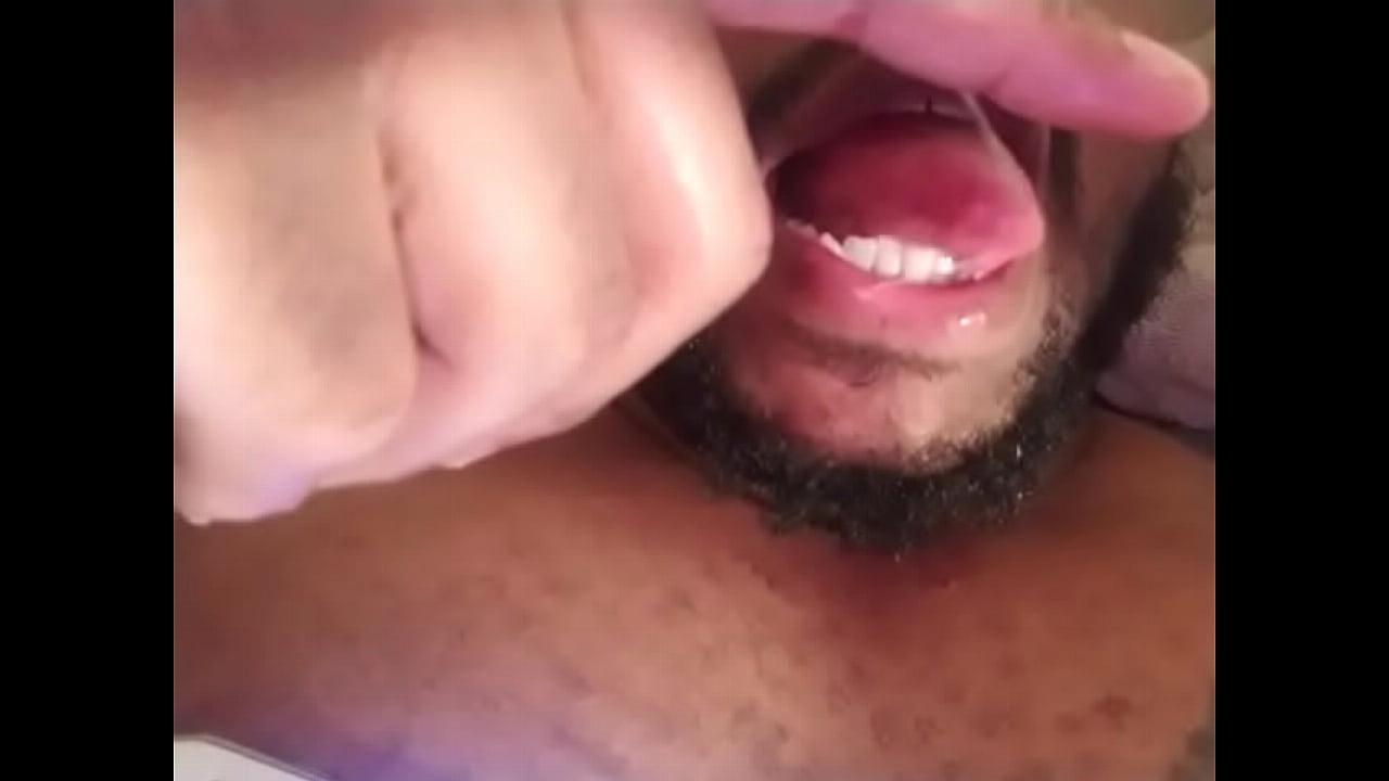 Licking my pre cum