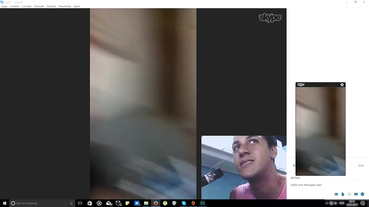 Rabeta gostosa do Douglas no Skype