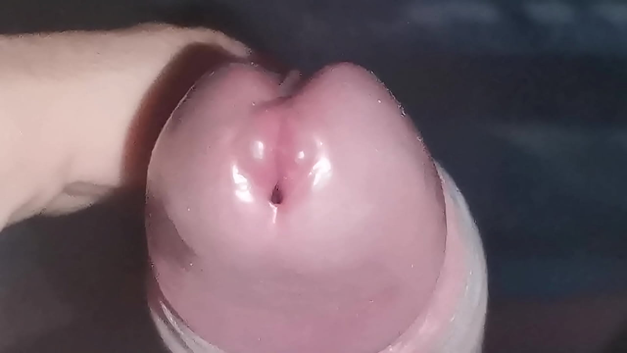 Close up big cock handjob