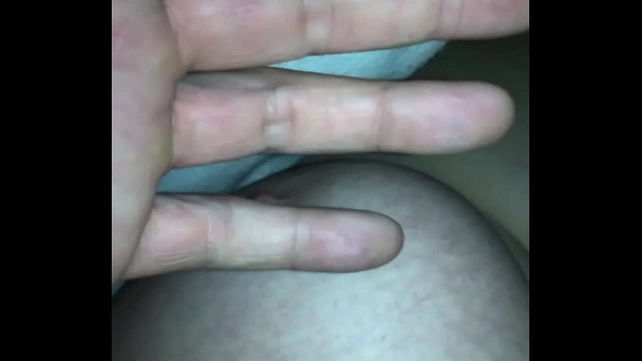 playing with wife’s tits unaware