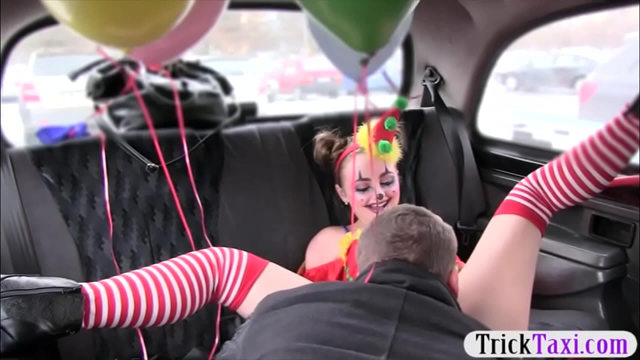 Sweet girl in costume likes drivers cock