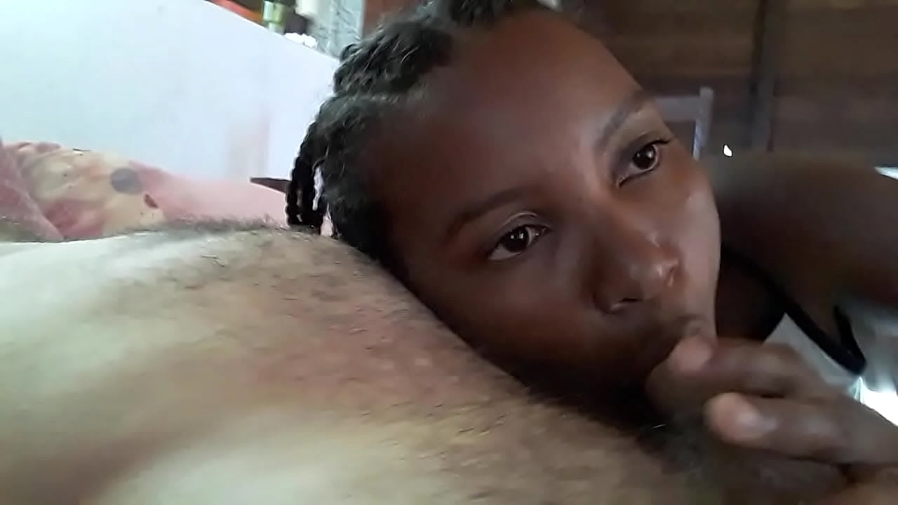 A blowjob from my young black girlfriend