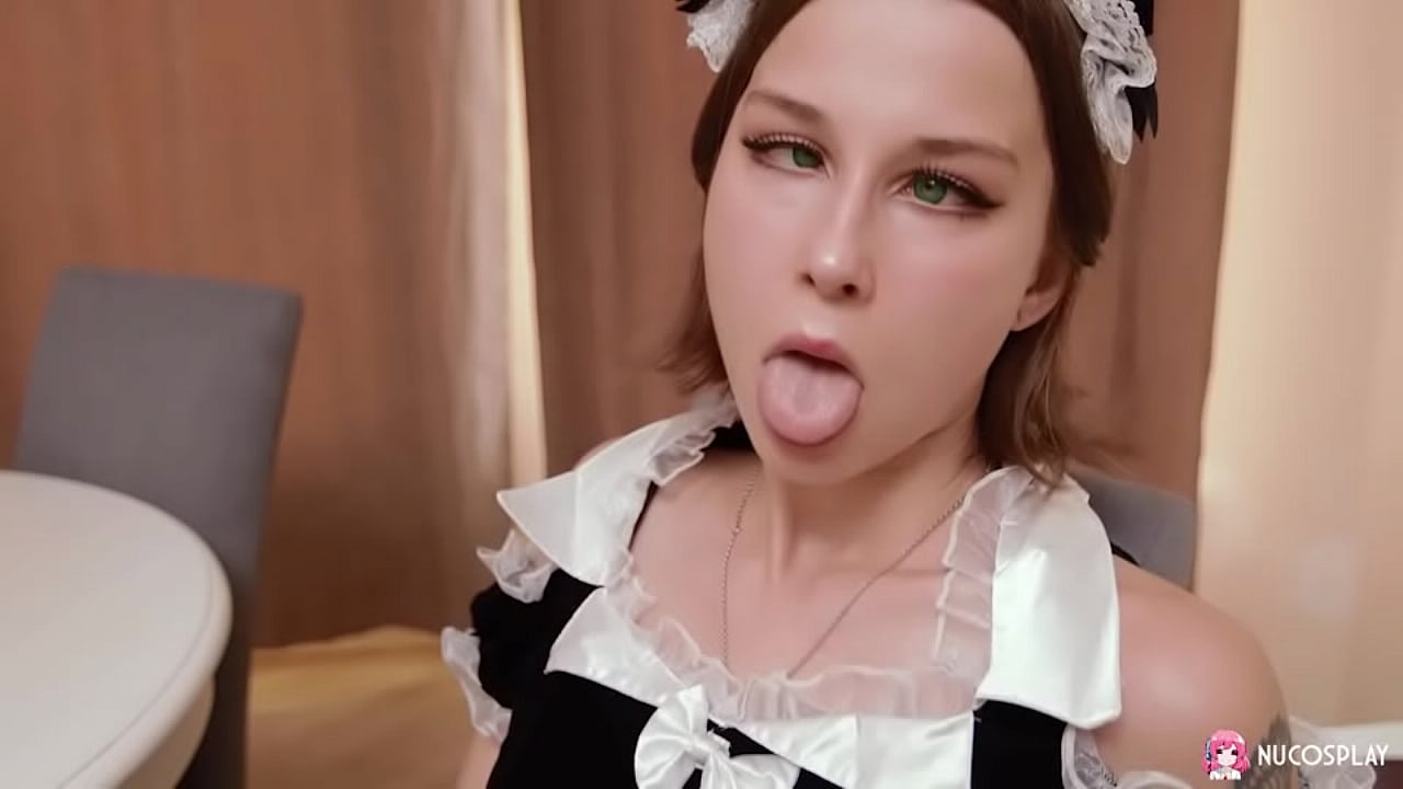 My School Life in hot cosplay Maid costume