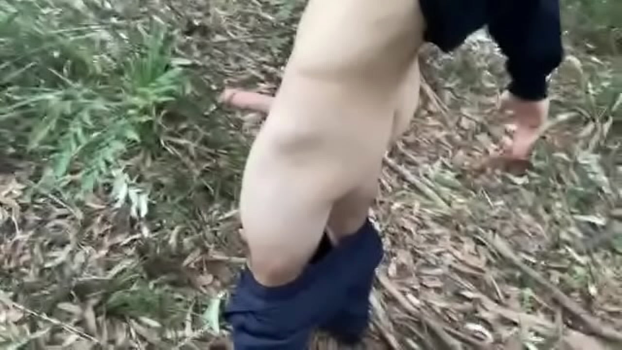 18yo boy spank naked dare outdoors.