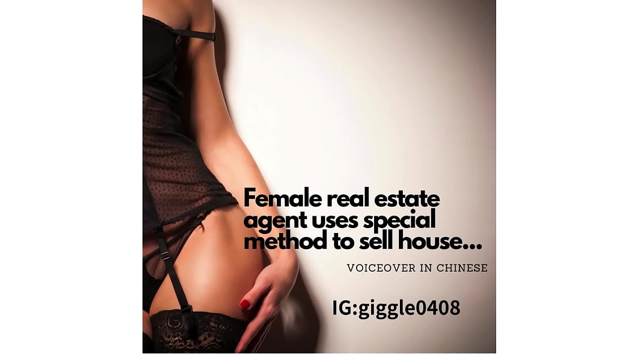 Female real estate agent uses special method to sell house...