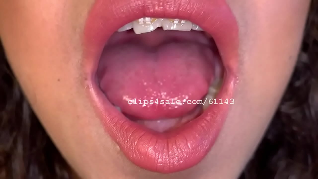 Sexy Latina Showing Her Mouth