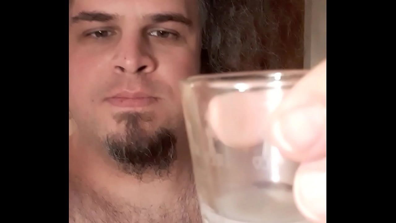 Cumshot drinking