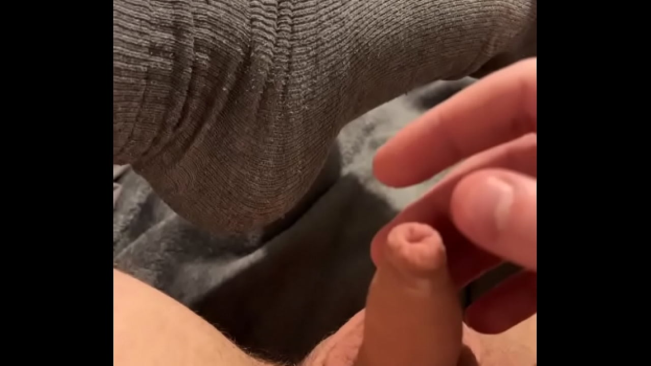 My tiny penis about to cum