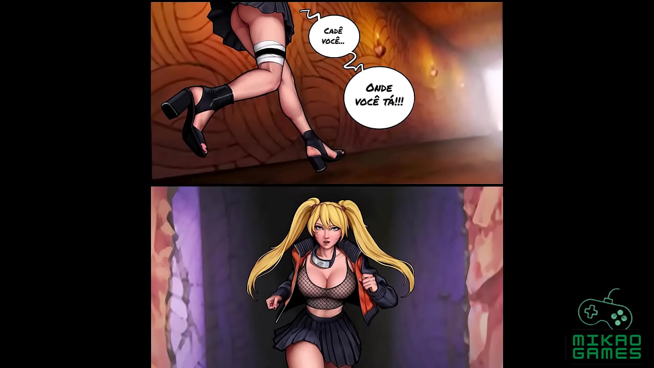 Quadrinho parodia de Naruto. Hinata Anal com Gozo Dentro