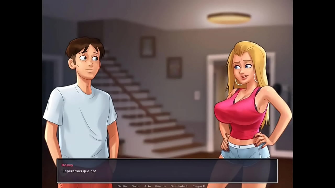 Summertime Saga Cap 35 - mi sexy amiga rubia se cambia frente a mi