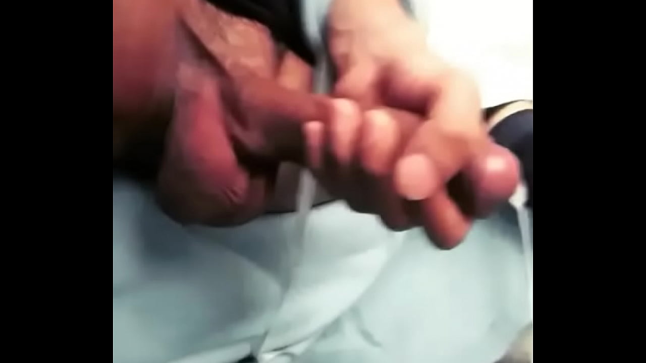 Stroking my dick and cum